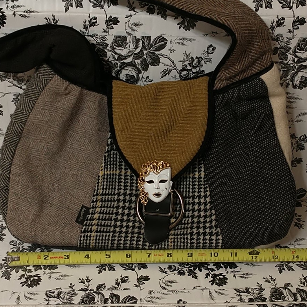 baabaaZuzu Wool Patchwork Upcycled Purse - Picture 11 of 14
